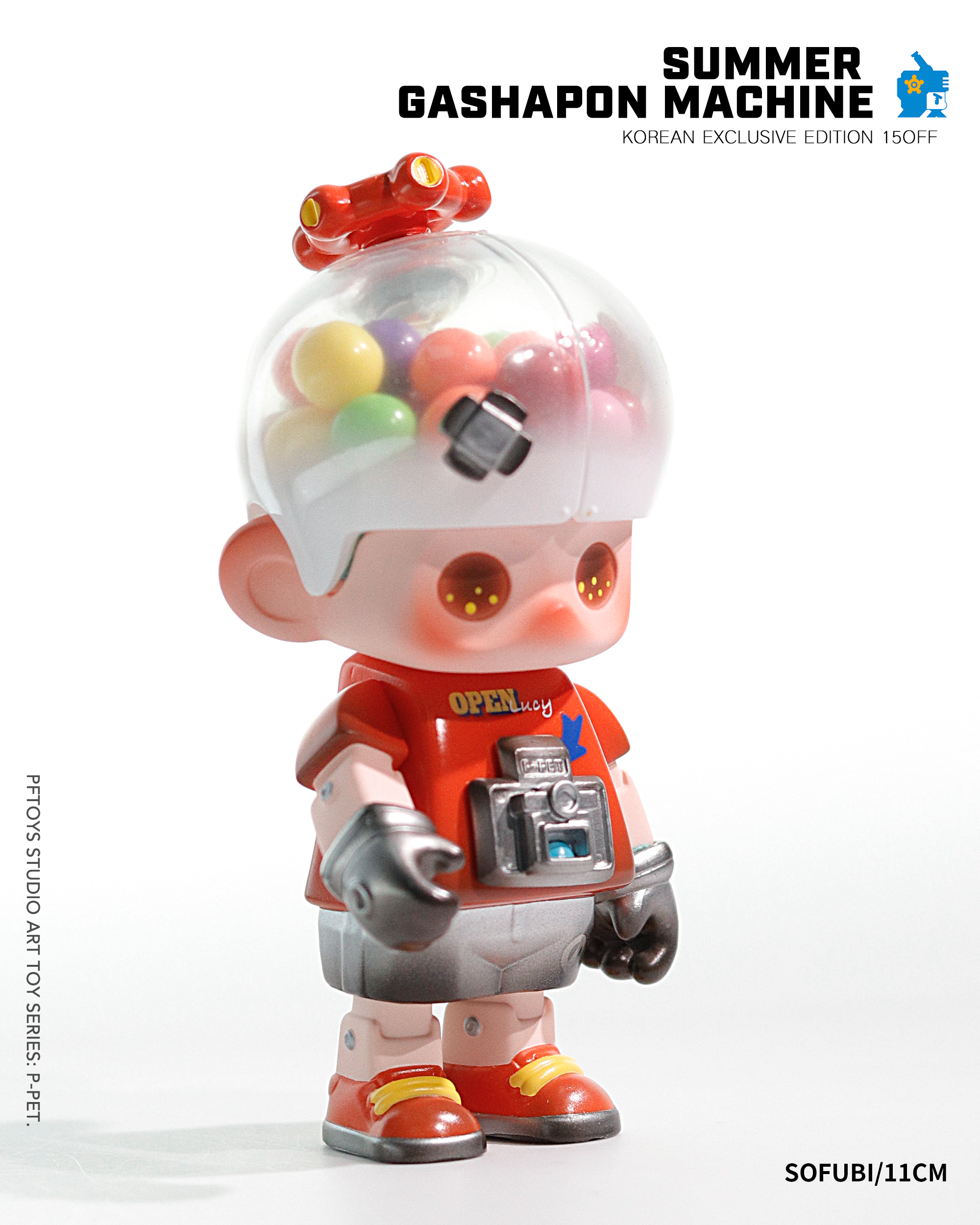 PF TOYS SERIES MINI P-PET Gashapon machine Blue / Art toys