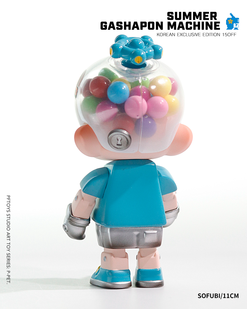 PF TOYS SERIES MINI P-PET Gashapon machine Blue / Art toys