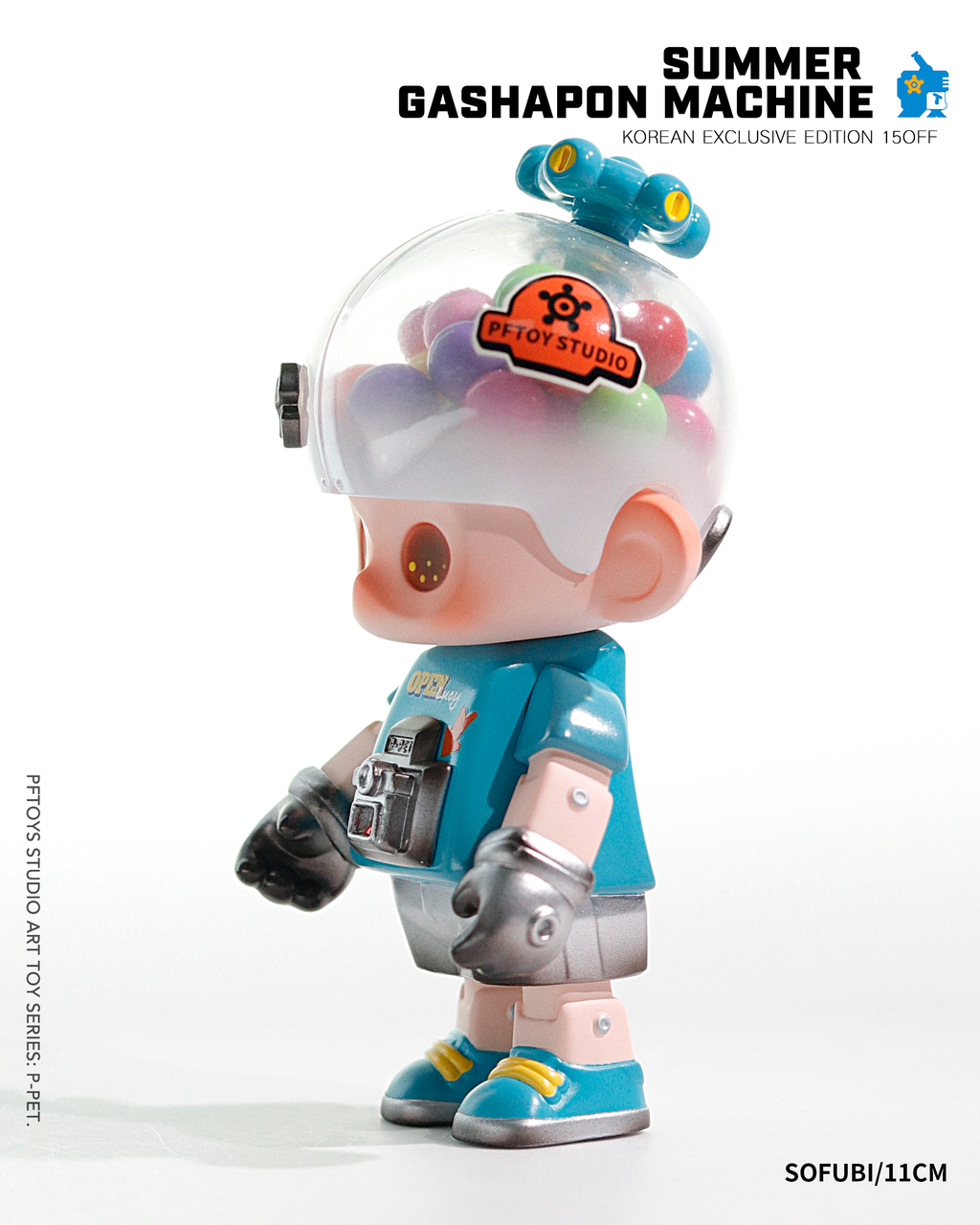 PF TOYS SERIES MINI P-PET Gashapon machine Blue / Art toys