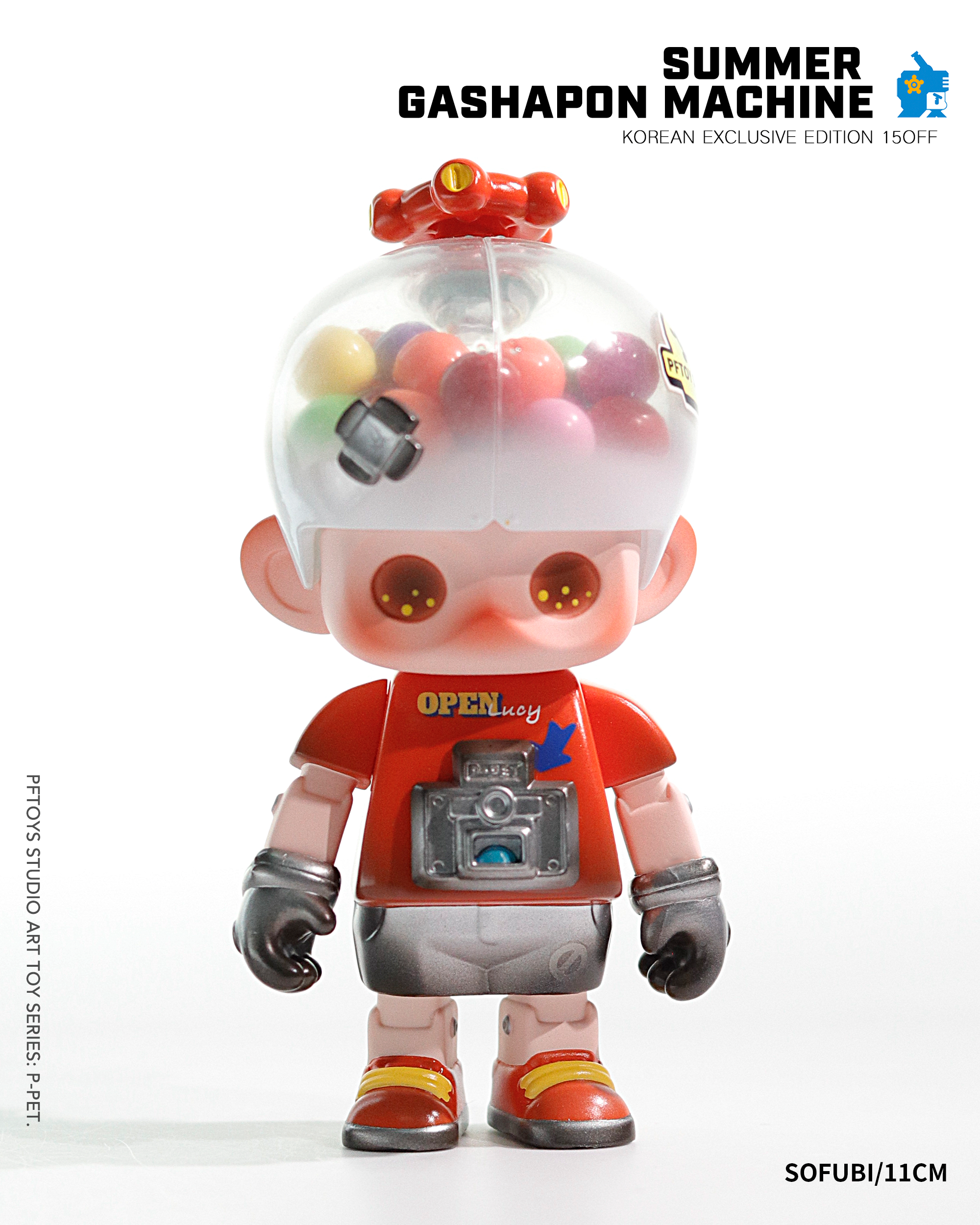 PF TOYS SERIES MINI P-PET Gashapon machine Blue / Art toys