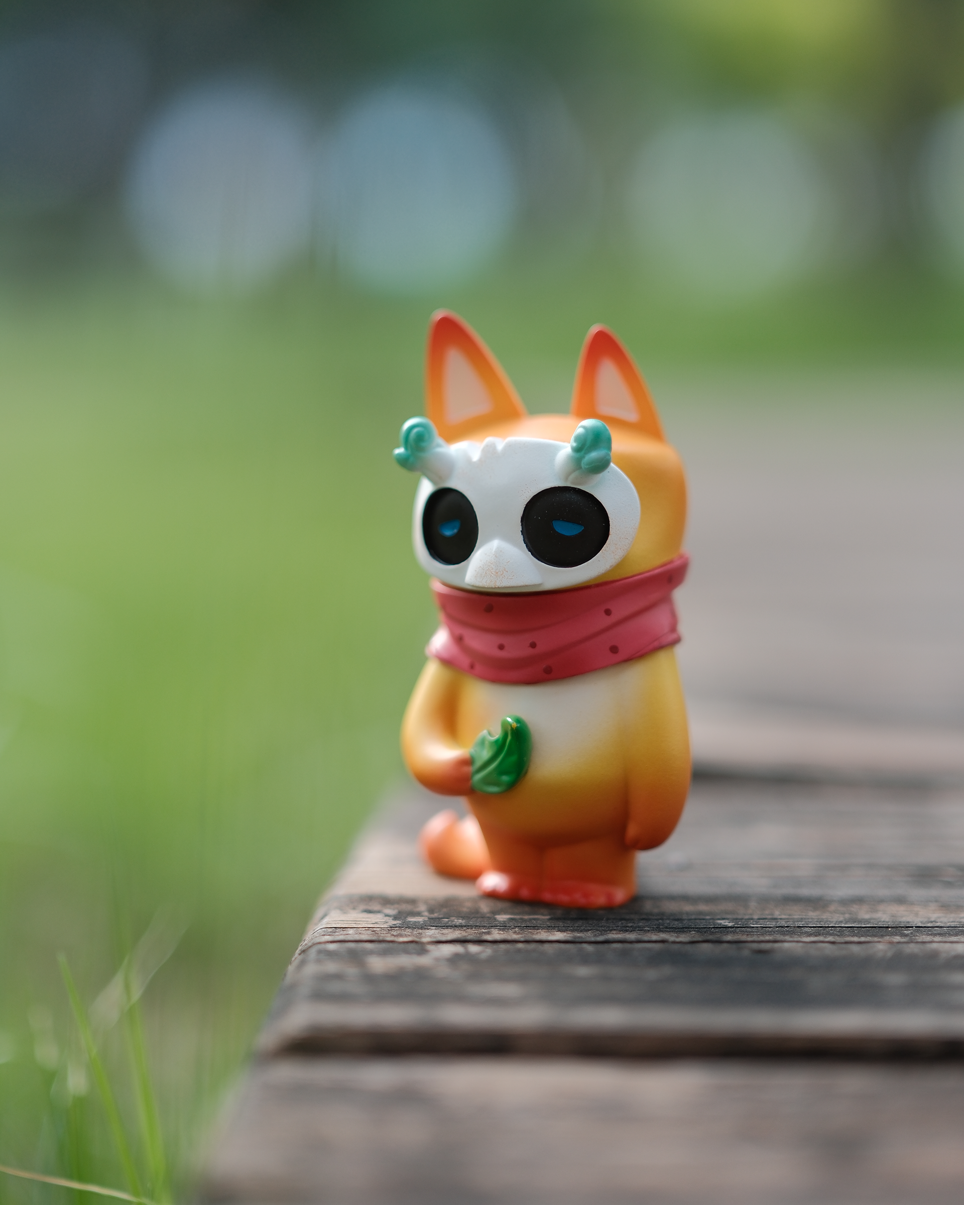 PF TOYS SERIES P-PET Mini Mask Fox orange – PF art toys store
