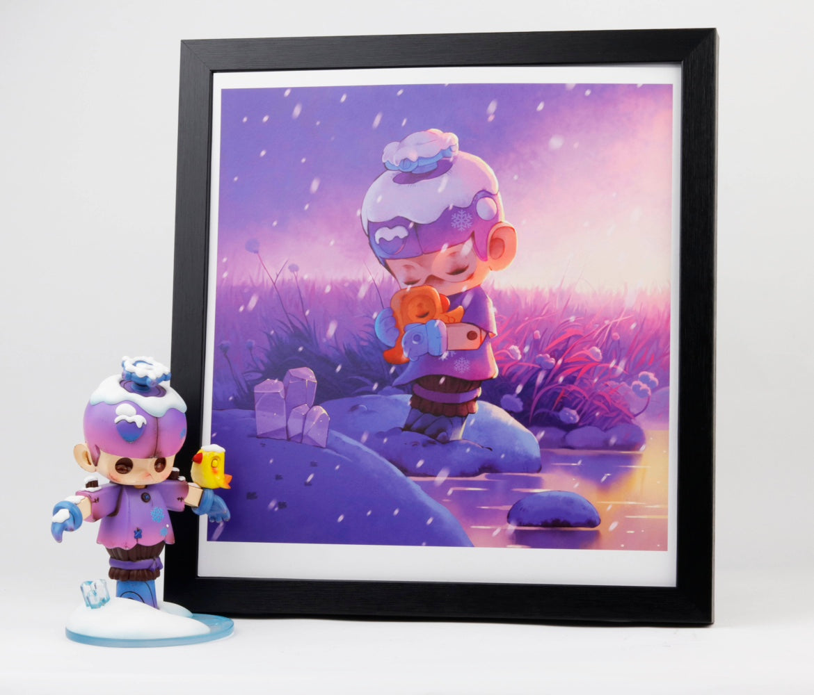 PF TOYS ORIGINAL ART-PRINT Limited Edition--Together in winter