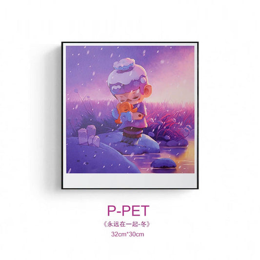 PF TOYS ORIGINAL ART-PRINT Limited Edition--Together in winter